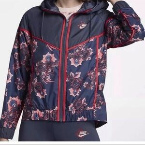 NIKE Sportswear Modern Retro Heritage Floral Windbreaker Large L